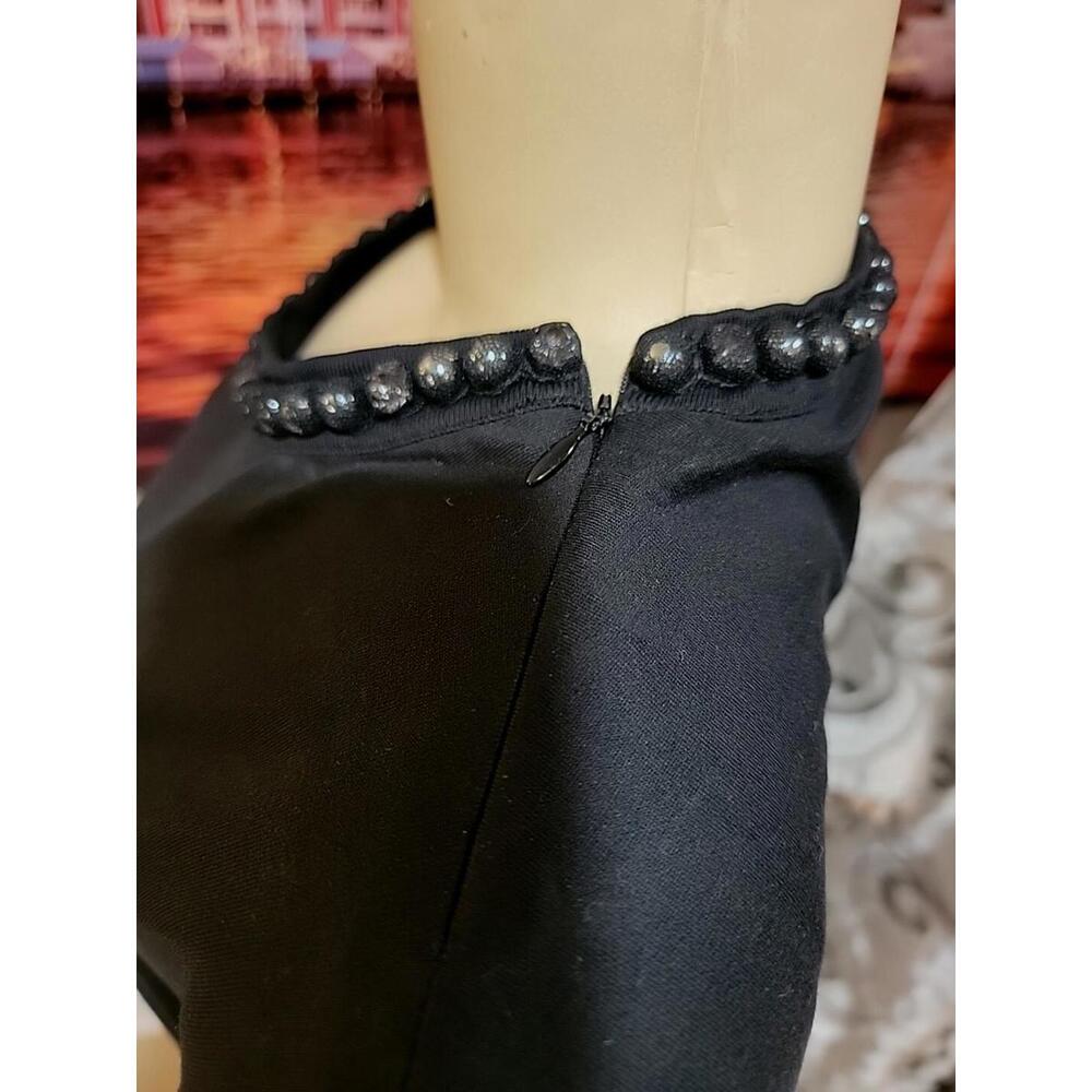 GIVENCHY  Size S Women's Black Top Blouse Witn Neck Details & Shoulder Zip #C - Picture 8 of 15